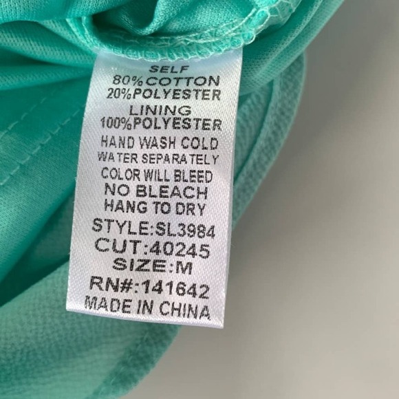 She Sky Romper Womens Medium Blue Aqua Popover Sleeveless Mermaidcore - Picture 5 of 6